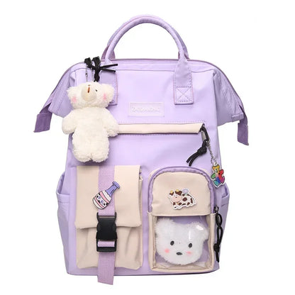 Kawaii Backpack for Women Teen Girls Cute School Bag