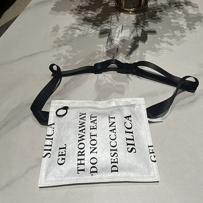 Silica Gel Desiccant Print Crossbody Chest Bag – Novelty Shoulder Purse