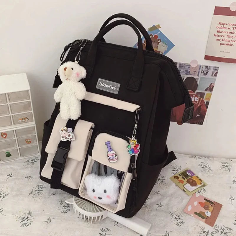 Kawaii Backpack for Women Teen Girls Cute School Bag