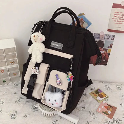Kawaii Backpack for Women Teen Girls Cute School Bag