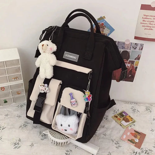 Kawaii Backpack for Women Teen Girls Cute School Bag