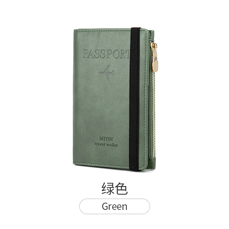 RFID Blocking Passport Holder – Protective Travel Document Case for Women & Men