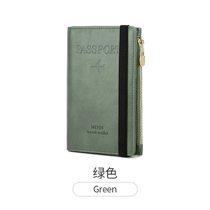 RFID Blocking Passport Holder – Protective Travel Document Case for Women & Men