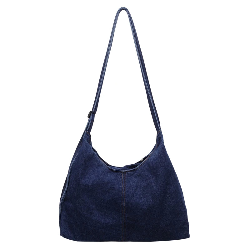 Denim Women's Crossbody Shoulder Bag – Large Capacity