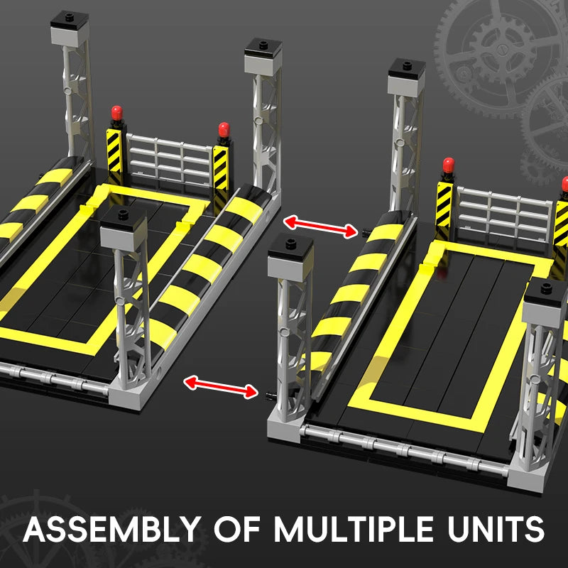 Supercar Garage Building Blocks Parking Lot Display Stand