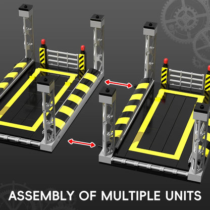 Supercar Garage Building Blocks Parking Lot Display Stand
