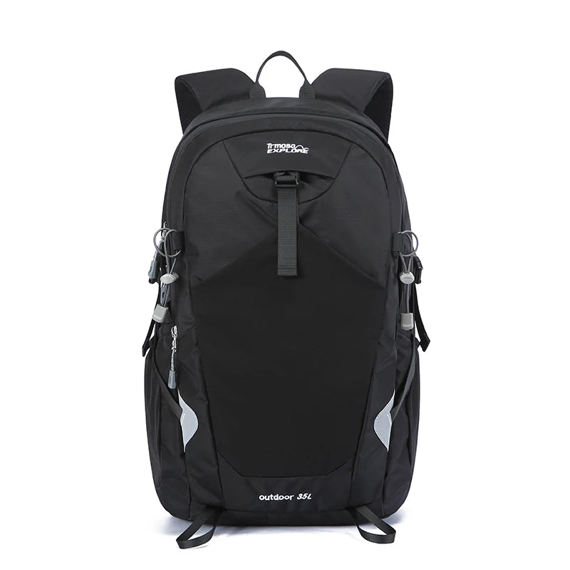 Hiking Backpack 35L – Durable Nylon Outdoor Pack with Reflective Strip