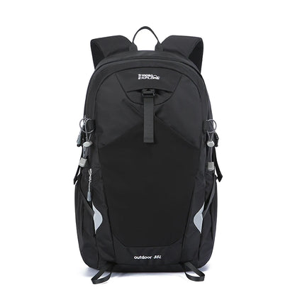 Hiking Backpack 35L – Durable Nylon Outdoor Pack with Reflective Strip
