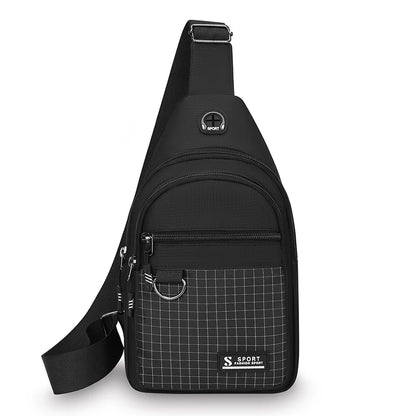 Men's Water-Resistant Crossbody Chest Bag – Lightweight Multipurpose Sling Pack