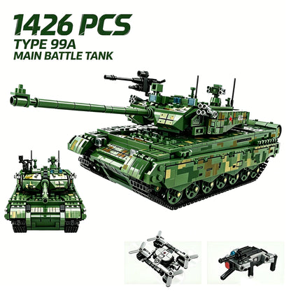 Type 99A Main Battle Tank Building Blocks Set – 1426 Pcs Military Bricks Model