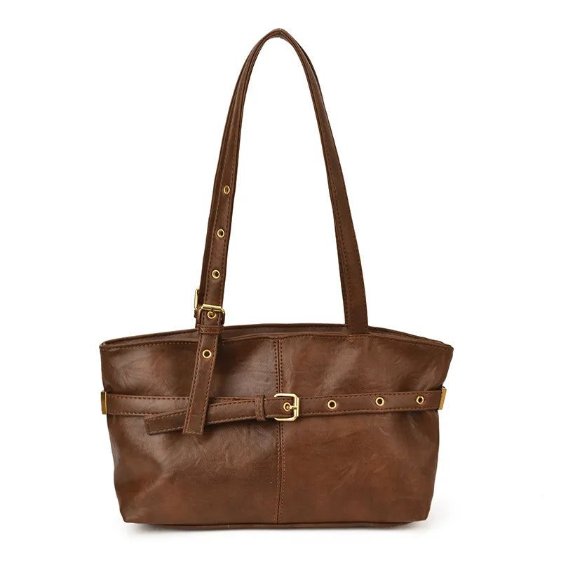 Cross-Border Large-Capacity Retro Bag Women S Autumn Winter Versatile Casual Shoulder Messenger