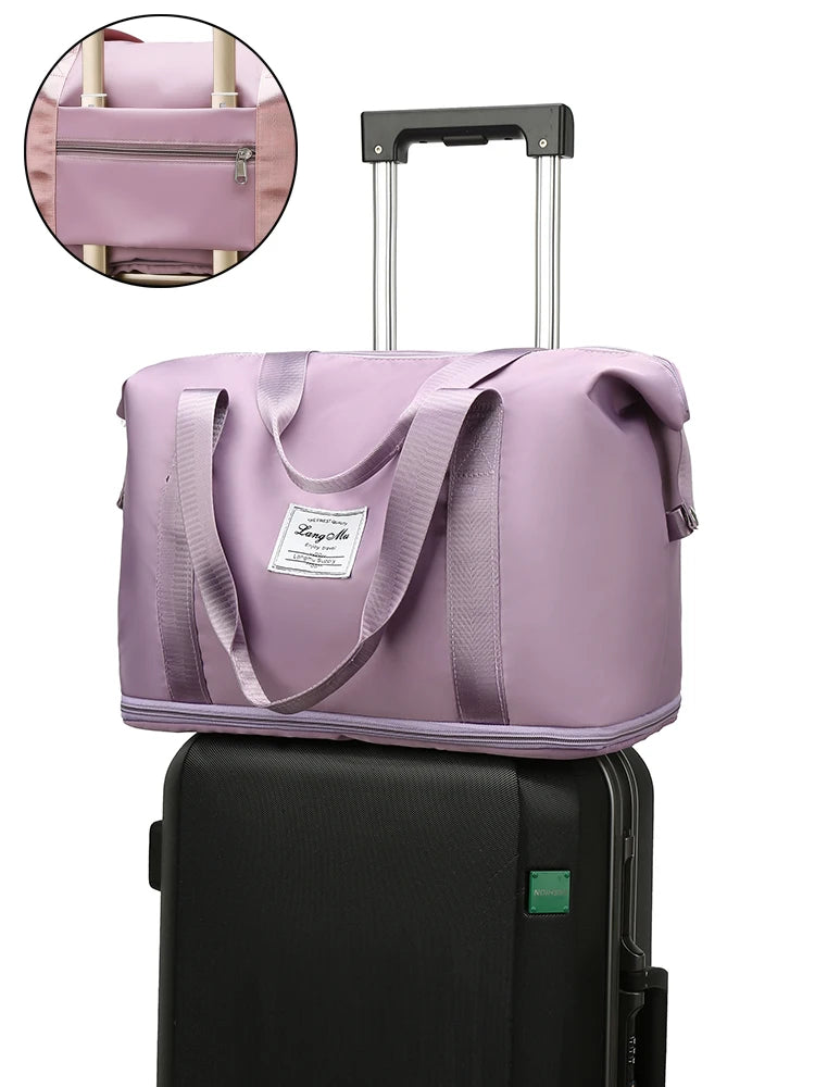Women's Waterproof Travel Duffle Bag – Large Gym Tote