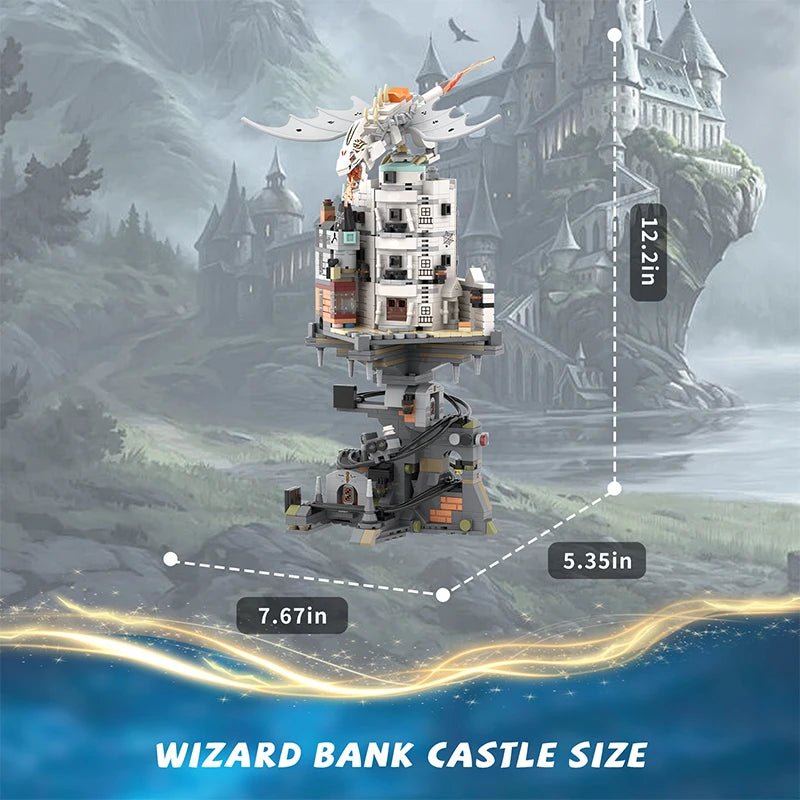 Wizard Tower MOC Building Blocks Set – 1056pcs Magic Dragon Bricks
