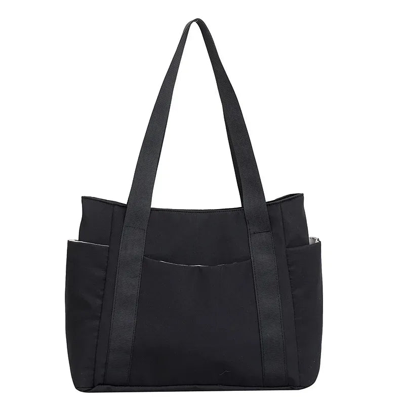 Women's Casual Tote Bag with Zipper & Multiple Pockets