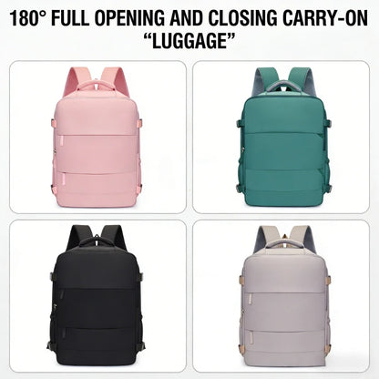 Carry-On Travel Backpack – Lightweight Laptop Boarding Bag