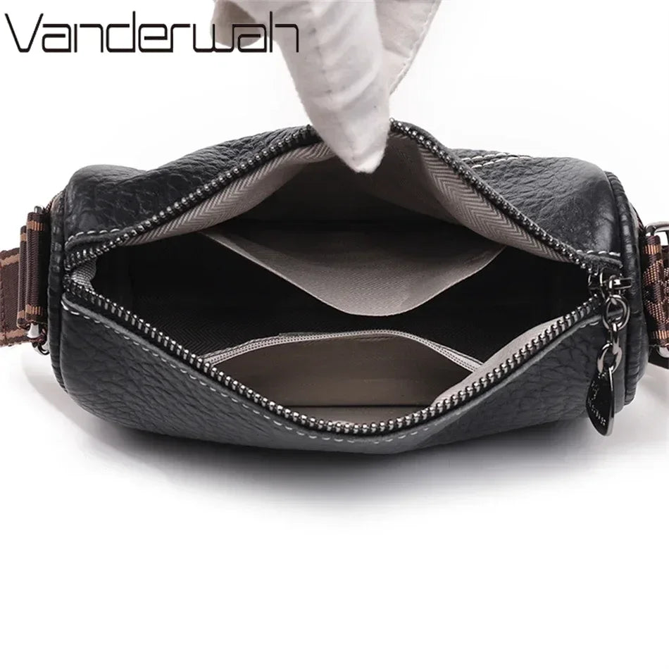 Genuine Leather Crossbody Bag for Women – Luxury Shoulder Messenger