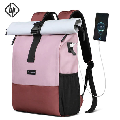 Waterproof Travel Backpack – 15.6" Laptop Bag with USB Charging Port