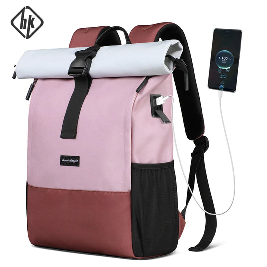 Waterproof Travel Backpack – 15.6" Laptop Bag with USB Charging Port