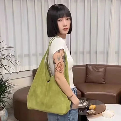 Frosted Tote Bag – Women's Foldable 2-in-1 Shoulder Bag