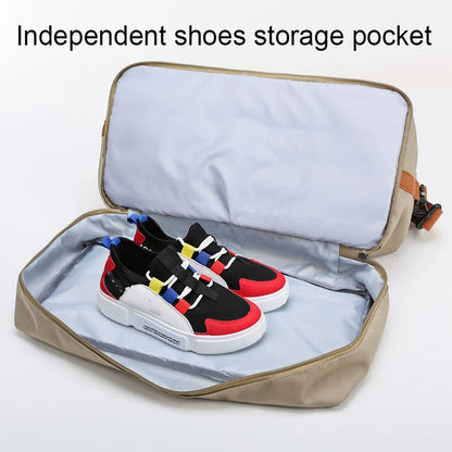 Travel Gym Duffle Bag – Waterproof Weekender with Shoe Compartment