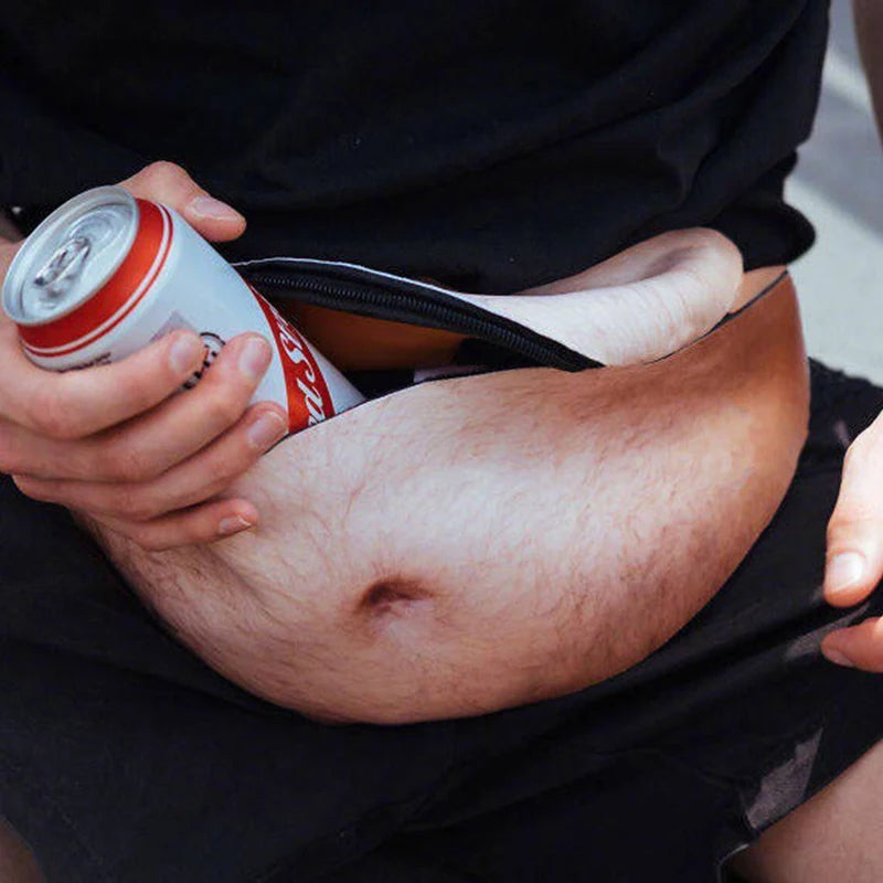 Dad Bod Belly Fanny Pack – Funny Novelty Beer Belly Waist Bag