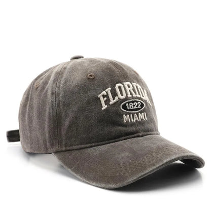 Vintage Washed Baseball Cap – City Embroidery Unisex Dad Hat