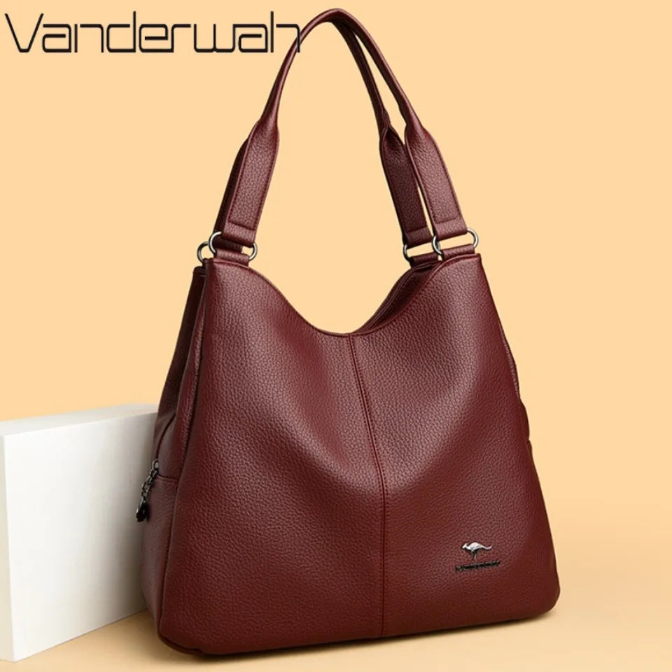 Leather Hobo Bag for Women – Large Shoulder Purse