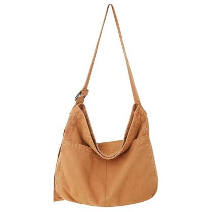 Canvas Crossbody Bag – Large Capacity Casual Shoulder Tote for Women