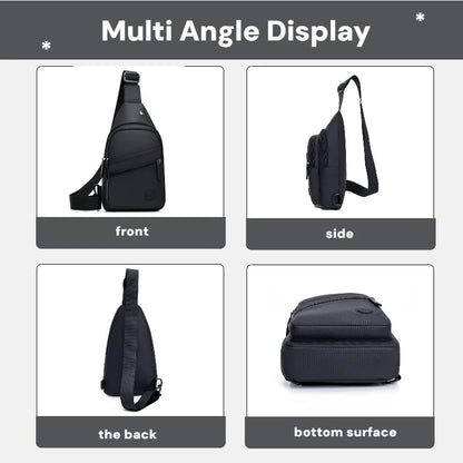 Men's Sling Chest Bag – Lightweight Multi-Pocket Crossbody