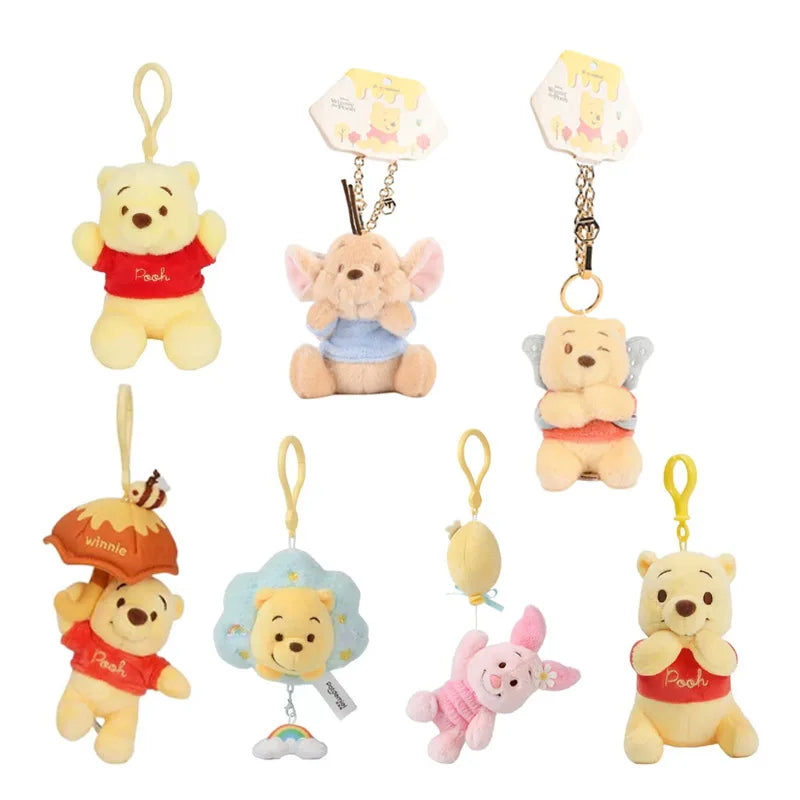 Winnie the Pooh Plush Keychain – Cute Stuffed Animal Bag Pendant