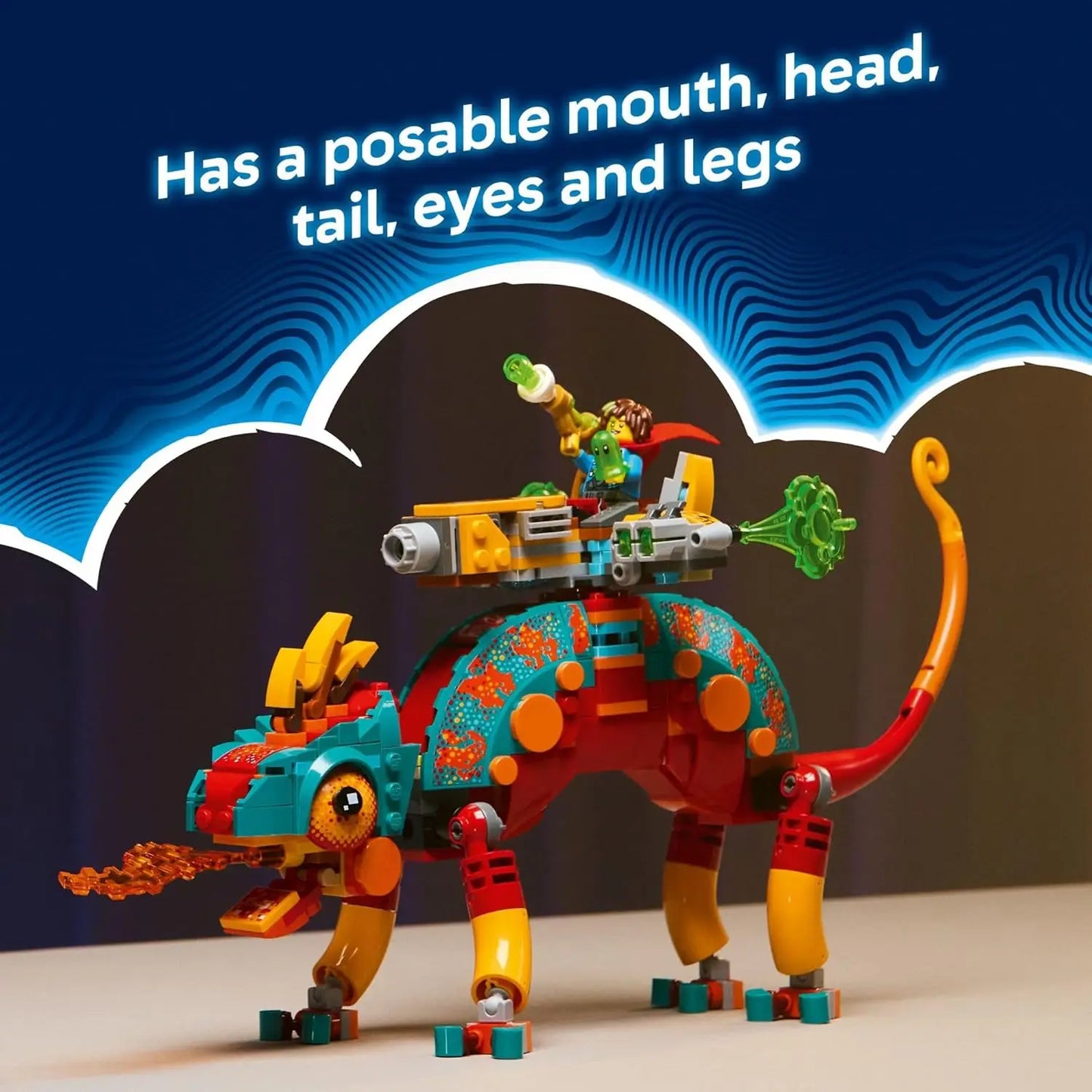 LEGO DREAMZzz 71492 Mateo's Fire Chameleon 2-in-1 Building Set | 443 Pieces