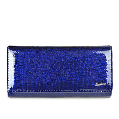 Alligator Pattern Women's Genuine Leather Clutch Wallet