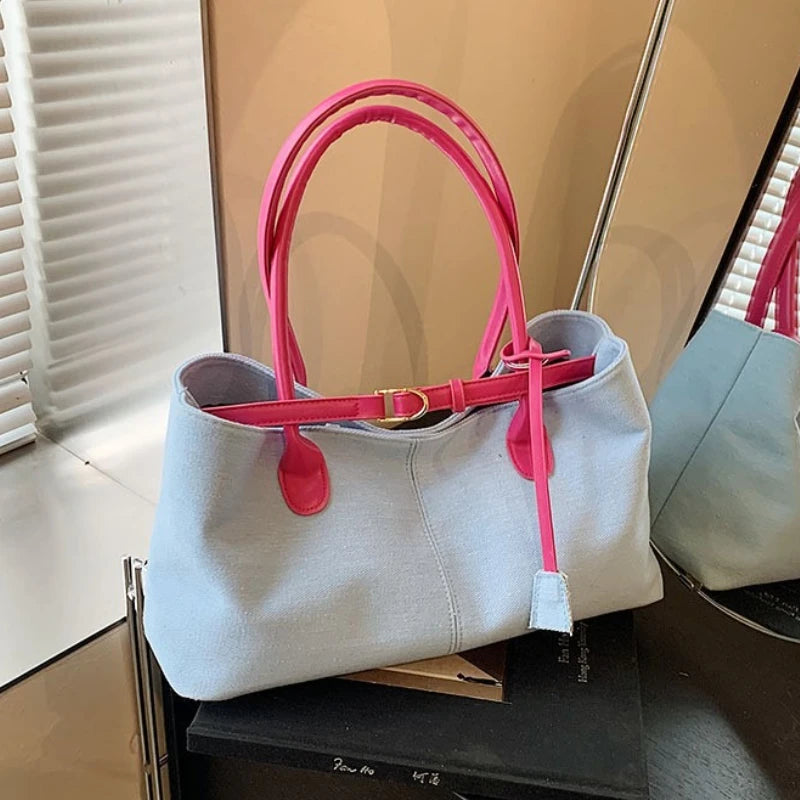 Large Capacity Shoulder Bag – Casual Tote Handbag for Women