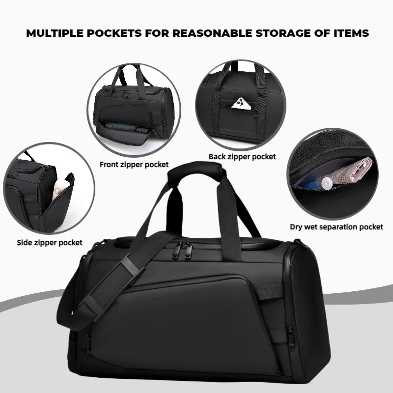 Large Capacity Gym Duffle Bag – Multifunctional Travel & Overnight Bag