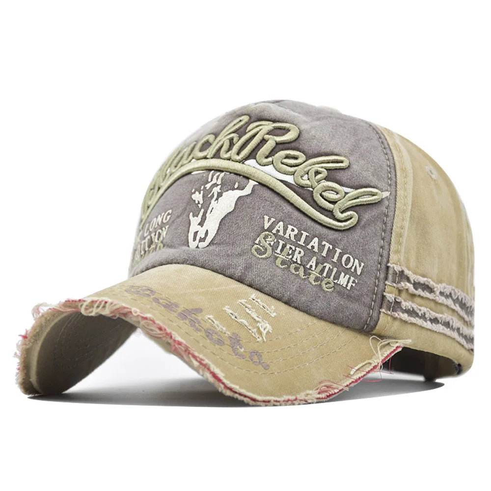 Snapback Baseball Cap – Vintage Distressed Hip Hop Hat Unisex
