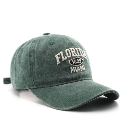 Vintage Washed Baseball Cap – City Embroidery Unisex Dad Hat