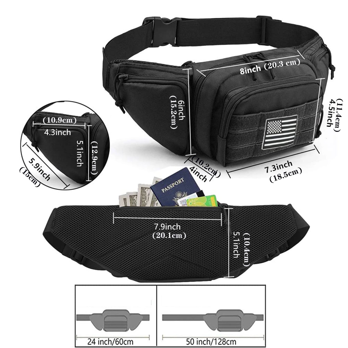 Tactical Fanny Pack – Concealed Carry Gun Holster Waist Bag