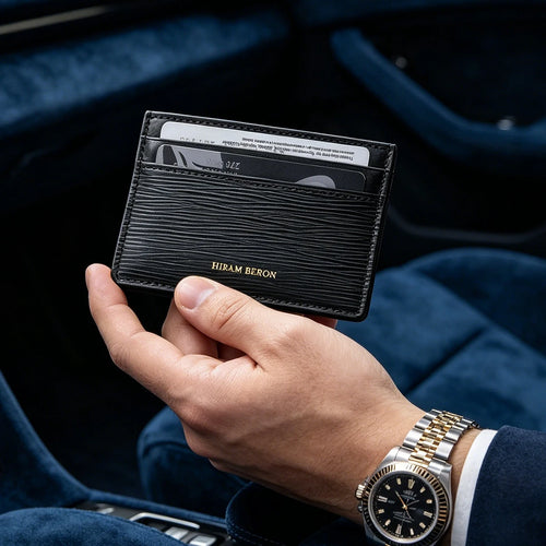 Epi Leather Card Holder Wallet – Custom Name Engraved