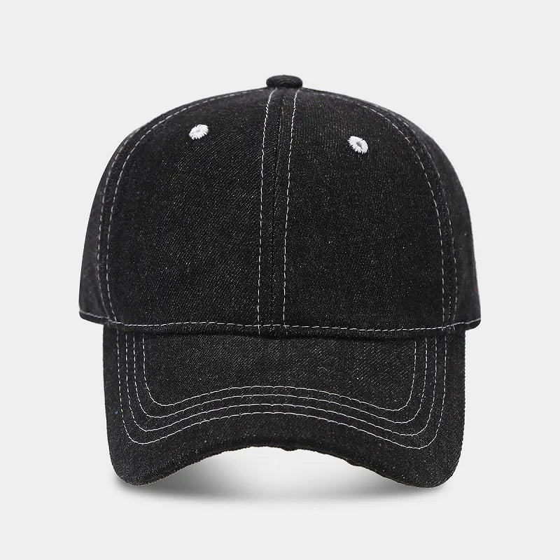 Denim Baseball Cap – Unisex Snapback Sun Visor Hat