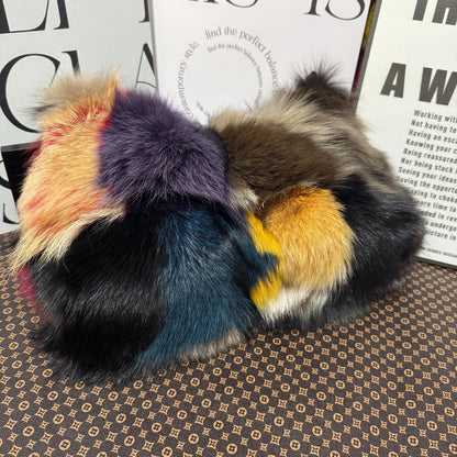 Faux Fur Shoulder Bag — Luxury Tote & Clutch Purse for Women