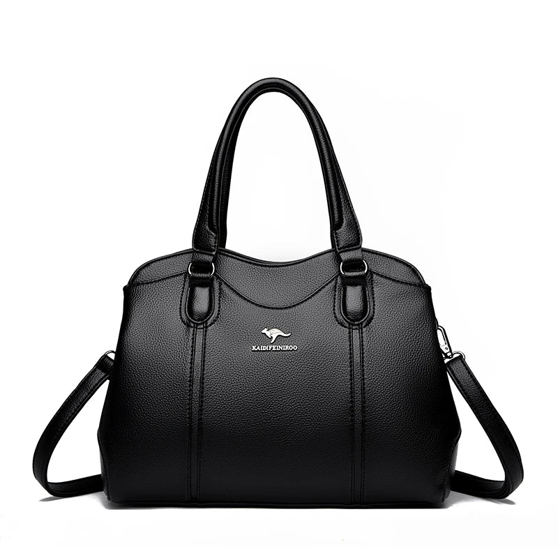 Soft Leather Tote Bag for Women – Luxury Shoulder & Crossbody Handbag