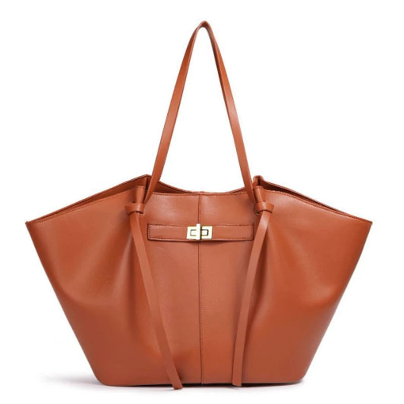 Large Leather Tote Bag for Women – Luxury Wing Shoulder Handbag