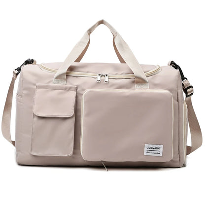 Large Capacity Weekender Duffle Bag with Shoe Compartment