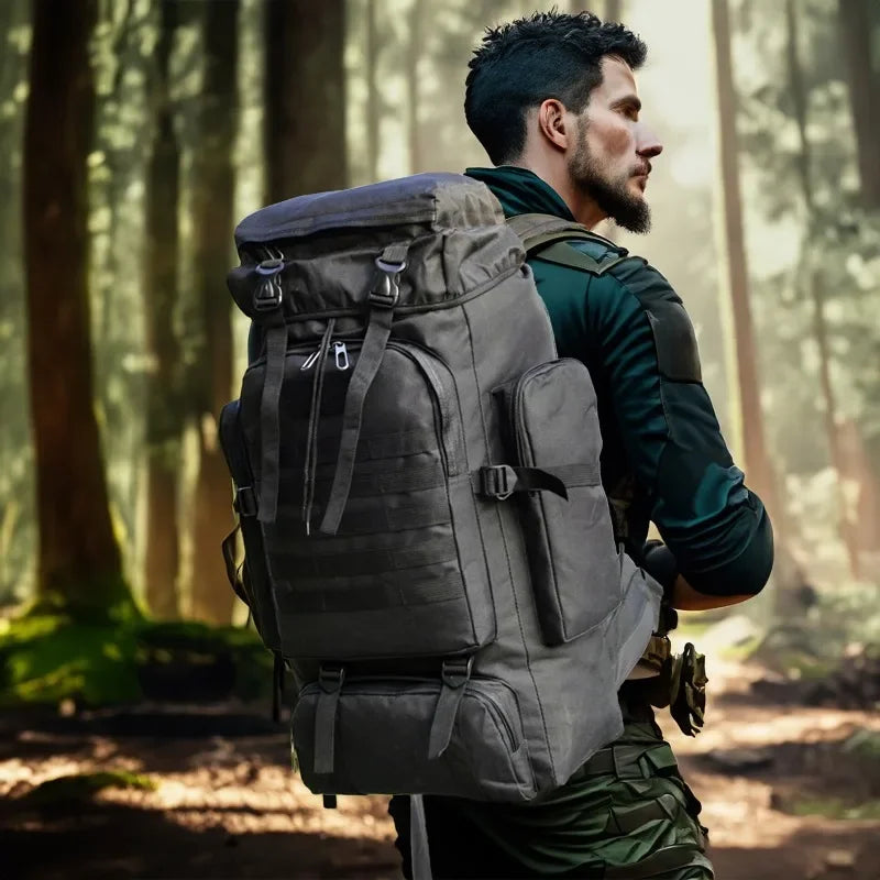 Tactical Backpack 80L/100L – Military Hiking & Camping Bag