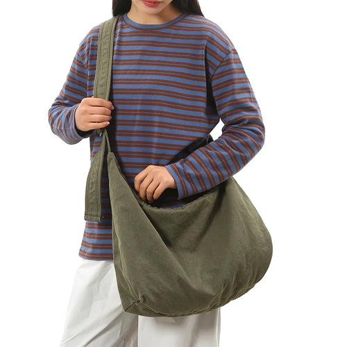 Canvas Shoulder Bag – Large Capacity Women's Crossbody