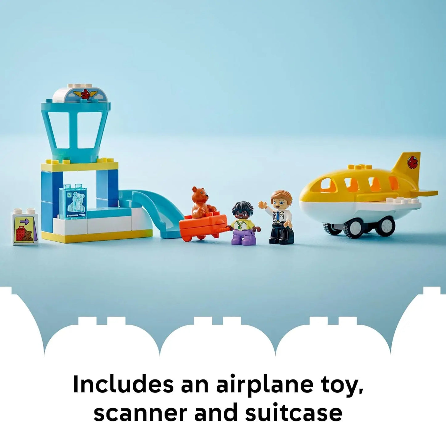 LEGO DUPLO 10443 First Time at the Airport Toddler Building Set