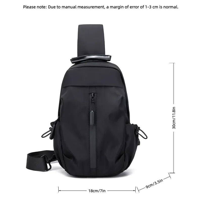 Men's Sling Chest Bag – Water-Resistant Crossbody Pack