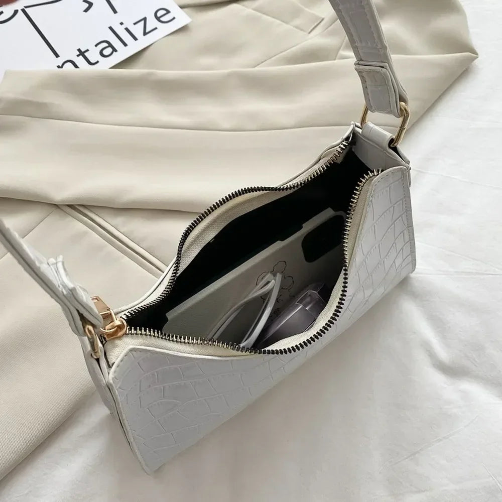Exquisite Shopping Bag Retro Casual Women Totes Shoulder Bags Female Leather Solid Color Chain