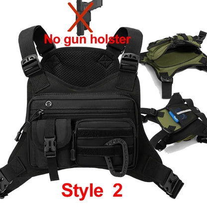 Tactical Chest Rig Vest Bag – Outdoor Running, Hiking & Hunting Pack