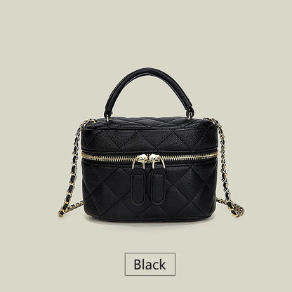 Quilted Crossbody Bag Women – Mini PU Leather Chain Shoulder Handbag